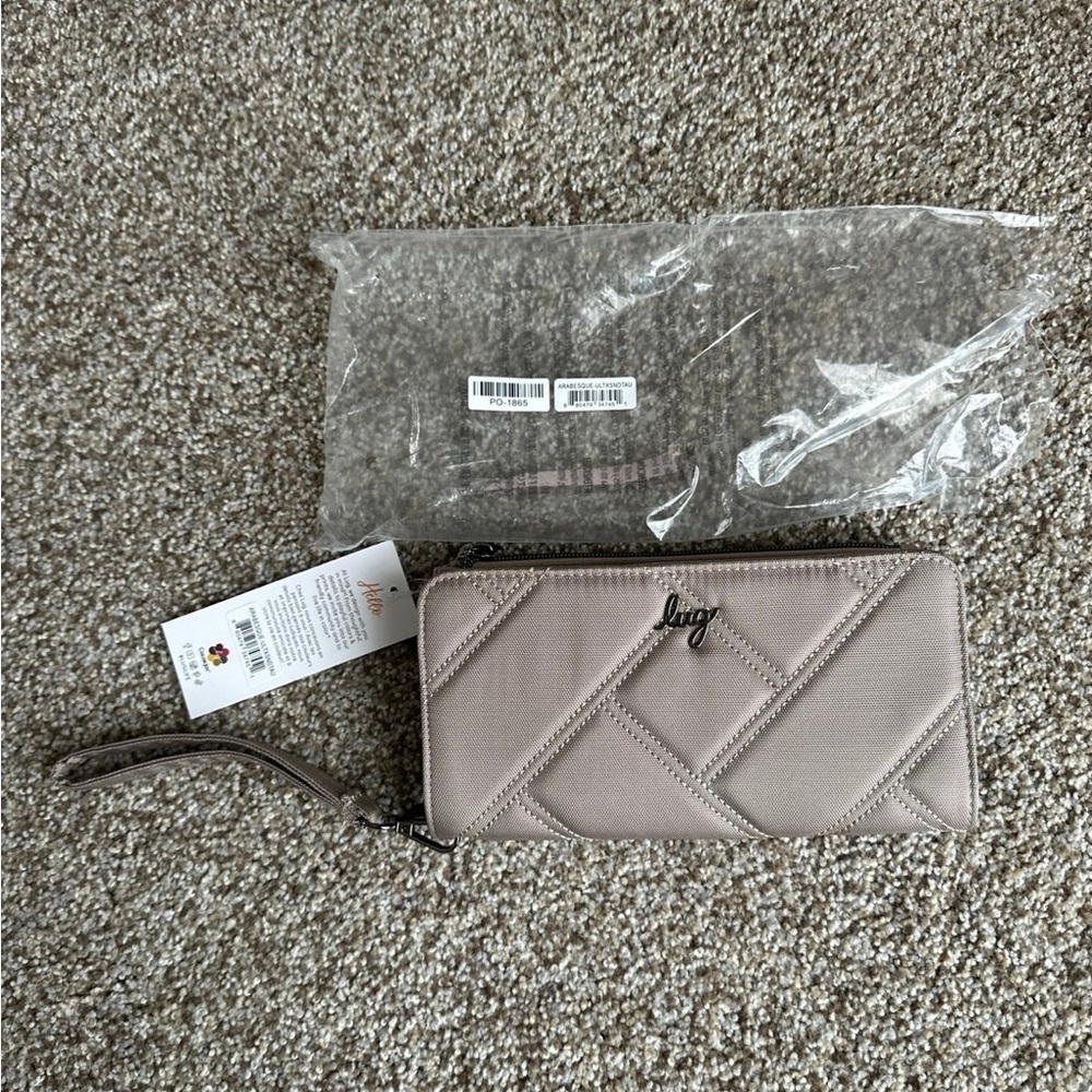 Lug arabesque Wristlet Wallet sand taupe ultra X